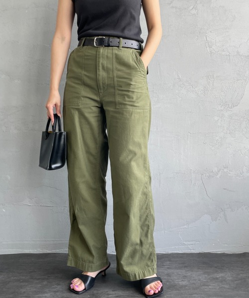 THE SHINZONE（ザ　シンゾーン）の「[THE SHINZONE/ザ シンゾーン] ワンウォッシュ ワイドベイカーパンツ（その他パンツ・レディース・カーキ・34/32）」の21枚目の写真