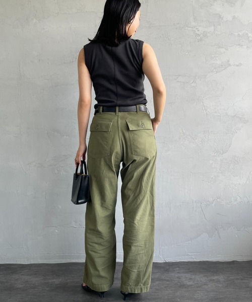 THE SHINZONE（ザ　シンゾーン）の「[THE SHINZONE/ザ シンゾーン] ワンウォッシュ ワイドベイカーパンツ（その他パンツ・レディース・カーキ・34/32）」の14枚目の写真