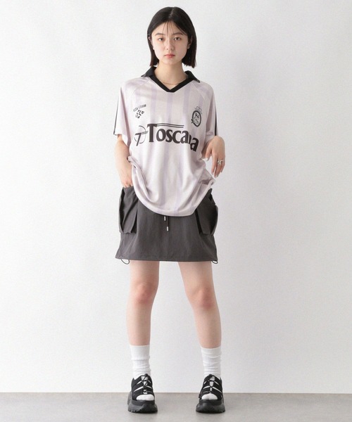 RAGEBLUE（レイジブルー）の「ナイロンカーゴミニスカート（スカート・レディース・グレー/オリーブ・FREE）」の19枚目の写真