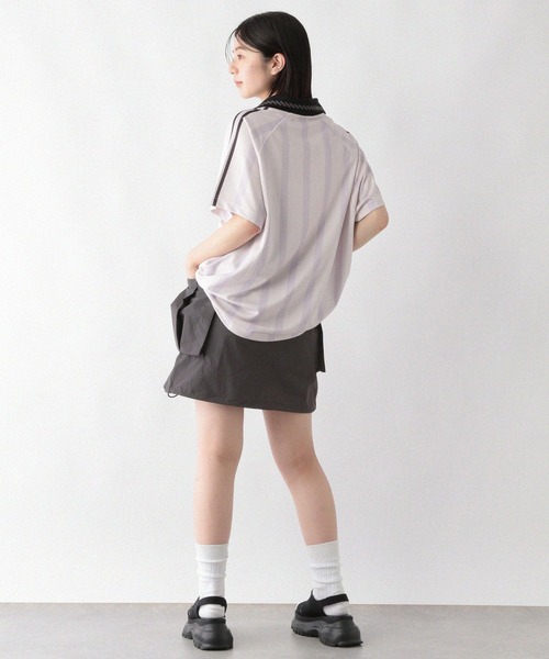 RAGEBLUE（レイジブルー）の「ナイロンカーゴミニスカート（スカート・レディース・グレー/オリーブ・FREE）」の17枚目の写真