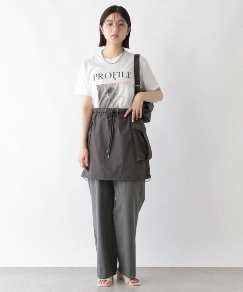 RAGEBLUE（レイジブルー）の「ナイロンカーゴミニスカート（スカート・レディース・グレー/オリーブ・FREE）」の3枚目の写真