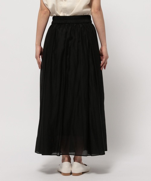 Elura（エルーラ）の「シアー艶フレアスカート/127433（スカート・レディース・ライトベージュ/ブラック/ライトグレー・FREE/FREE(S)）」の21枚目の写真