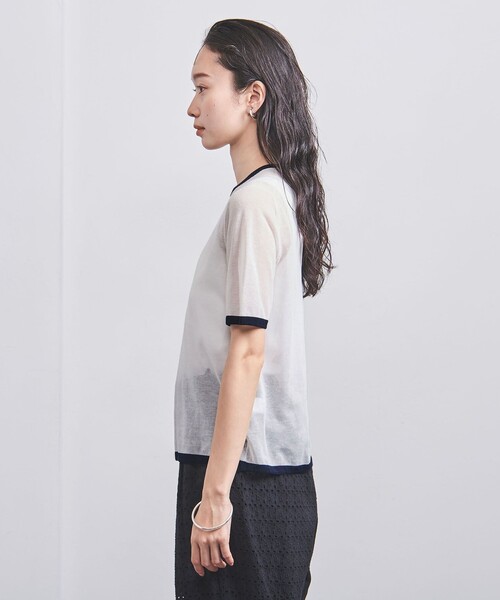 unitedarrows モールショートスリーブニット BEAUTY＆YOUTH UNITED ARROWS ニット セーター オープンカラー