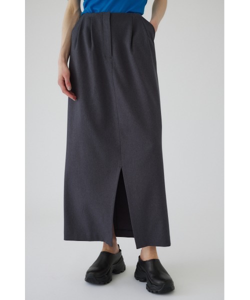 RIM.ARK（リムアーク）の「Double tuck low SK ダブルタックロースカート（スカート・レディース・ブラウン/グレー/ブラック・38/36）」の4枚目の写真