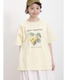 Samansa Mos2 | 【接触冷感】フルーツプリントTシャツ(Tシャツ/カットソー)