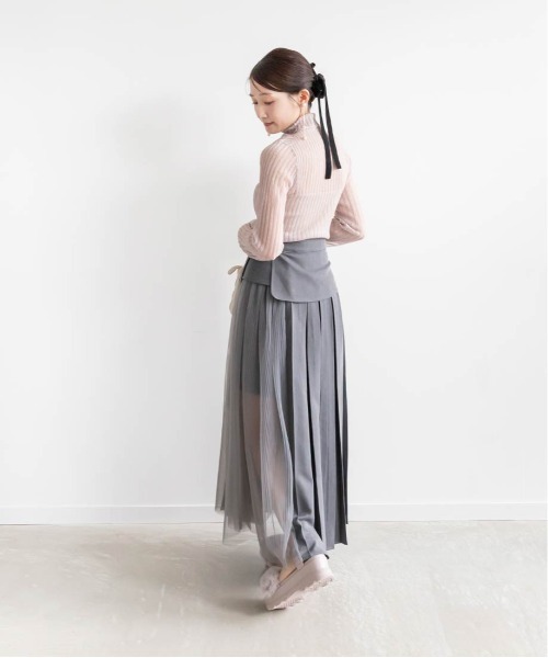 RANDA(ランダ)の「ラメシアーリブニットトップス(ニット/セーター・レディース・ピンク/グレー/ブラウン/ホワイト・FREE)」の16枚目の写真