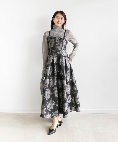 RANDA(ランダ)の「ラメシアーリブニットトップス(ニット/セーター・レディース・ピンク/グレー/ブラウン/ホワイト・FREE)」の10枚目の写真