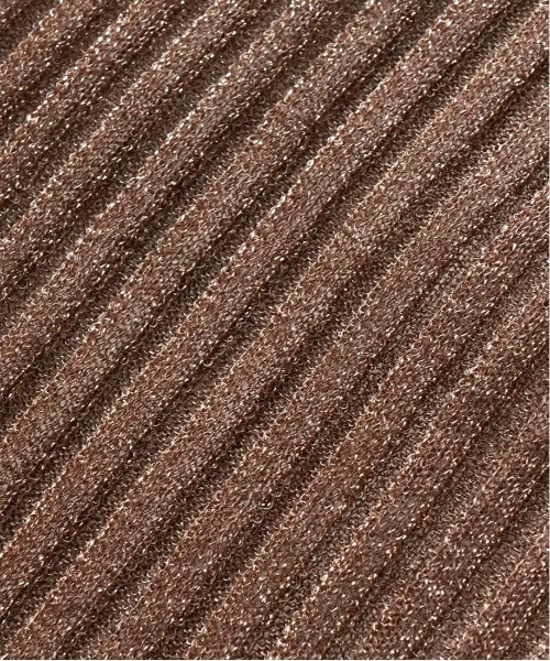 RANDA(ランダ)の「ラメシアーリブニットトップス(ニット/セーター・レディース・ピンク/グレー/ブラウン/ホワイト・FREE)」の6枚目の写真