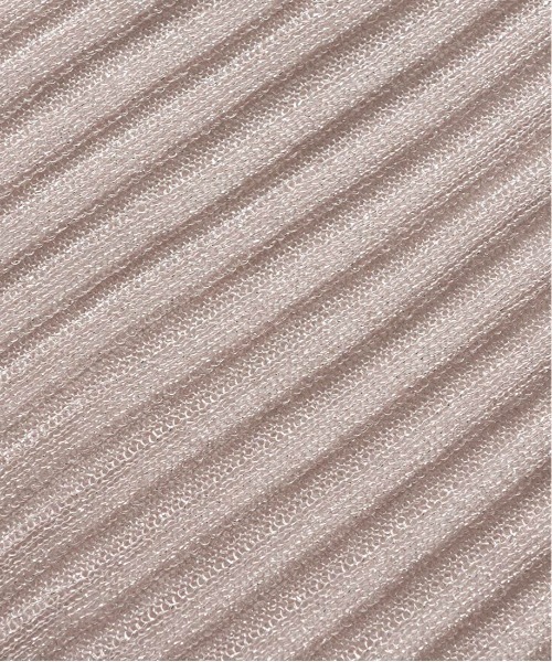 RANDA(ランダ)の「ラメシアーリブニットトップス(ニット/セーター・レディース・ピンク/グレー/ブラウン/ホワイト・FREE)」の8枚目の写真