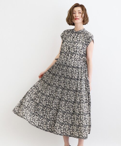 grove（グローブ）の「◆シャーリングプリーツワンピース（ワンピース・レディース・ネイビー/ブラック系/モスグリーン系・01/02/03/04/05）」の21枚目の写真