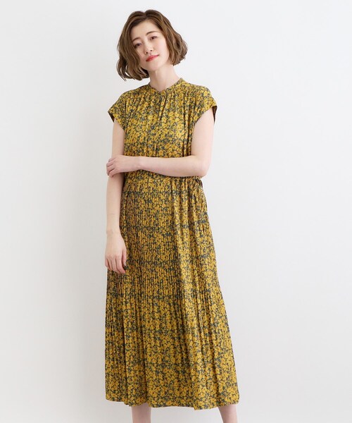 grove（グローブ）の「◆シャーリングプリーツワンピース（ワンピース・レディース・ネイビー/ブラック系/モスグリーン系・01/02/03/04/05）」の17枚目の写真