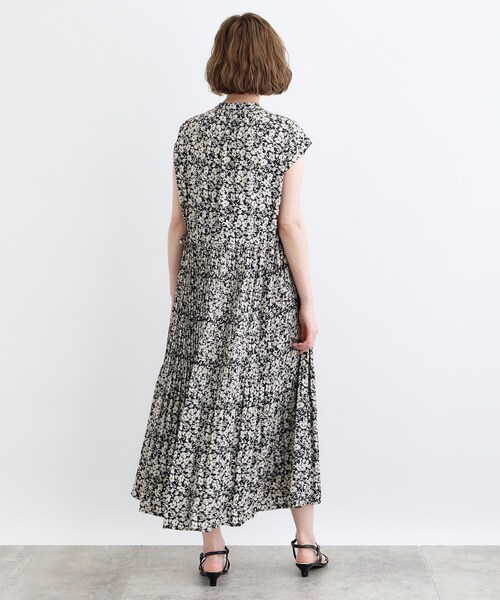 grove（グローブ）の「◆シャーリングプリーツワンピース（ワンピース・レディース・ネイビー/ブラック系/モスグリーン系・01/02/03/04/05）」の7枚目の写真