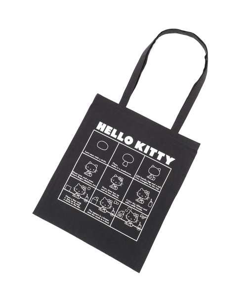 sanrio(サンリオ)の「Hello Kitty/ハローキティ 別注 トートバッグ2(トートバッグ・レディース・ピンク/ブラック/ホワイト・FREE)」の10枚目の写真