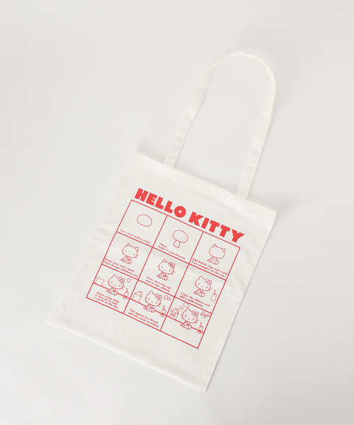 sanrio(サンリオ)の「Hello Kitty/ハローキティ 別注 トートバッグ2(トートバッグ・レディース・ピンク/ブラック/ホワイト・FREE)」の13枚目の写真