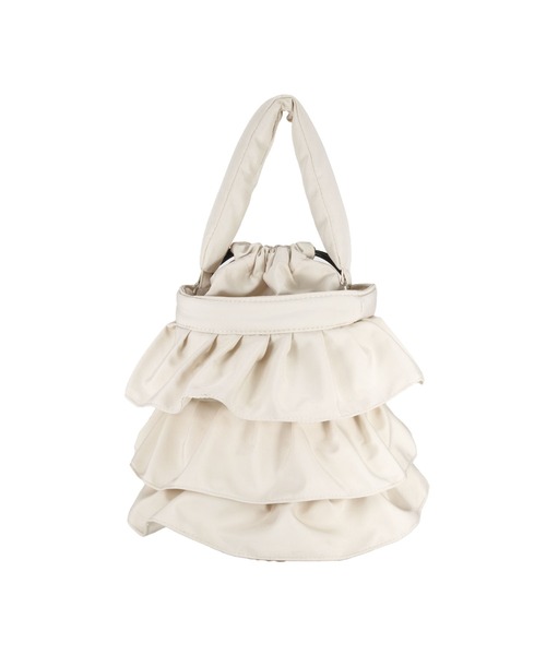 COLDE (コルデ)の「ナイロンフリル2way巾着ショルダーバッグ(ショルダーバッグ・レディース・サックスブルー/アイボリー/モカ/ブラック・FREE)」の19枚目の写真