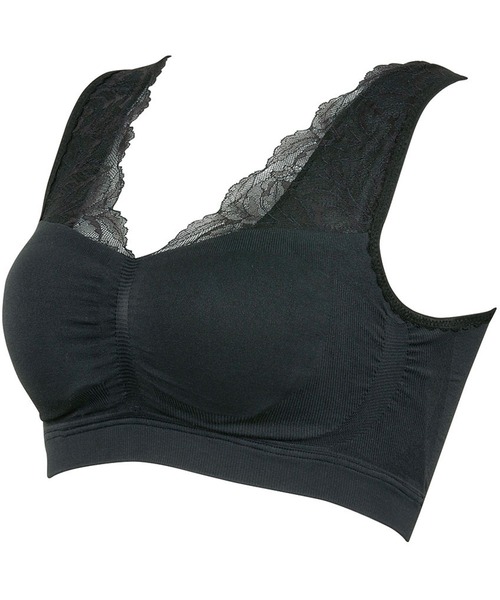 WING（ウイング）の「「ナイトアップブラ ルーム」　ブラジャー（ナイトブラ・レディース・ブルー/ブラック/サンドベージュ/ピンク/パープル/ナチュラル・M/LL/3L/L）」の17枚目の写真