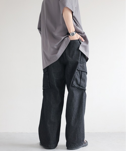 パンツ parachute cargo pants denim / TR ADRER parachute cargo pants denim / TR - パンツアウトレット 価格