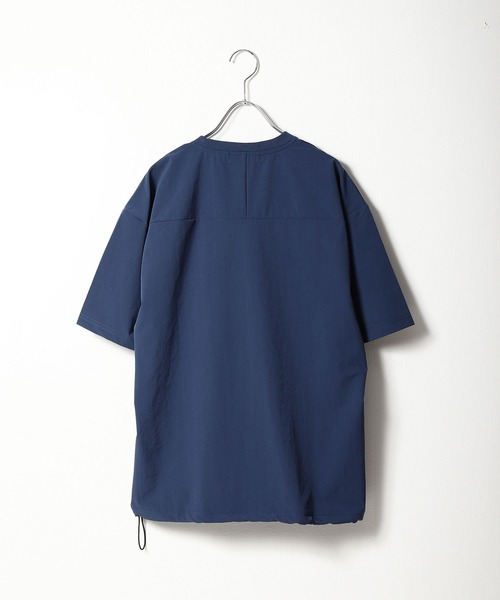 TIMELY WARNING（タイムリーワーニング）の「【TIMELY WARNING】ナイロンテック ワンポイント 刺繍 Tシャツ（Tシャツ/カットソー・メンズ・ブラック/カーキ/ネイビー・MEDIUM/LARGE/X-LARGE）」の8枚目の写真