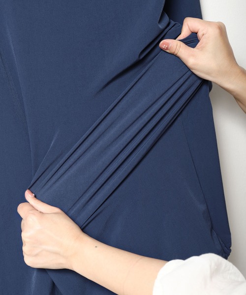 TIMELY WARNING（タイムリーワーニング）の「【TIMELY WARNING】ナイロンテック ワンポイント 刺繍 Tシャツ（Tシャツ/カットソー・メンズ・ブラック/カーキ/ネイビー・MEDIUM/LARGE/X-LARGE）」の10枚目の写真