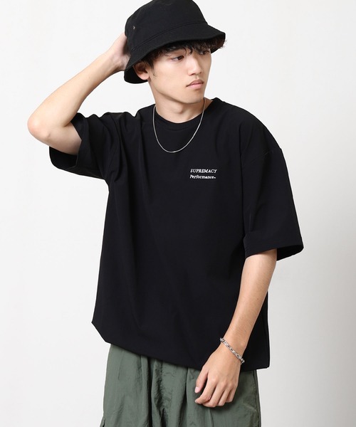 TIMELY WARNING（タイムリーワーニング）の「【TIMELY WARNING】ナイロンテック ワンポイント 刺繍 Tシャツ（Tシャツ/カットソー・メンズ・ブラック/カーキ/ネイビー・MEDIUM/LARGE/X-LARGE）」の18枚目の写真