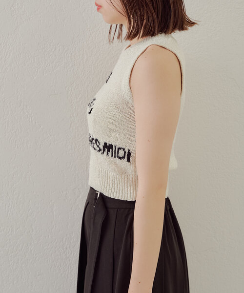 【美品】no. × silver&gold コラボ ハンドニット WEB限定】〈手洗い可能〉サガラ 刺繍 ロゴ ニット｜ SHIPS 公式