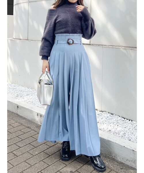 セール】ハイウエストプリーツワイドパンツ（その他パンツ