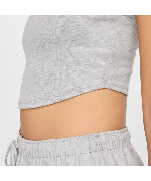 NIKE（ナイキ）の「ナイキ NIKE ナイキ  NSW リブ クロップ タンク トップ OPP1（タンクトップ・レディース・ブラック/グレー/ピンク・M/L）」の10枚目の写真