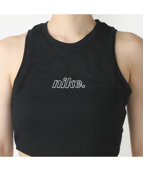 NIKE（ナイキ）の「ナイキ NIKE ナイキ  NSW リブ クロップ タンク トップ OPP1（タンクトップ・レディース・ブラック/グレー/ピンク・M/L）」の6枚目の写真