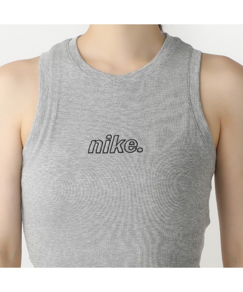 NIKE（ナイキ）の「ナイキ NIKE ナイキ  NSW リブ クロップ タンク トップ OPP1（タンクトップ・レディース・ブラック/グレー/ピンク・M/L）」の11枚目の写真
