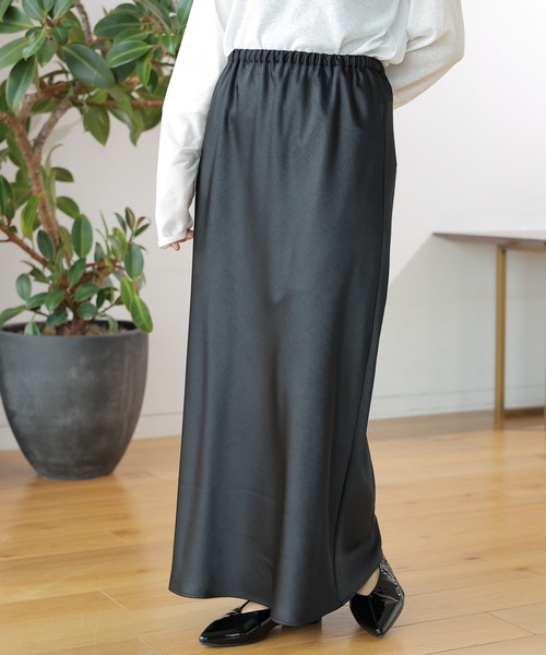 ストレッチサテンスカート2 133636（スカート）｜LEPSIM（レプシィム