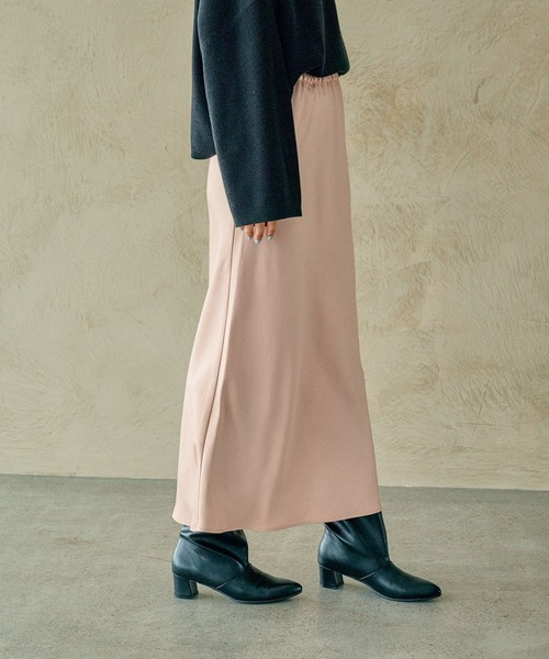セール】ストレッチサテンスカート2 133636（スカート）｜LEPSIM