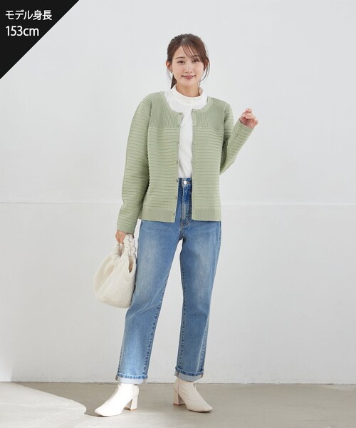 Tiaclasse（ティアクラッセ）の「【選べる4type】ハイネックカットソートップス（Tシャツ/カットソー・レディース・オフホワイト/ベージュ/ブラック/ホワイト・XL/XXL）」の9枚目の写真