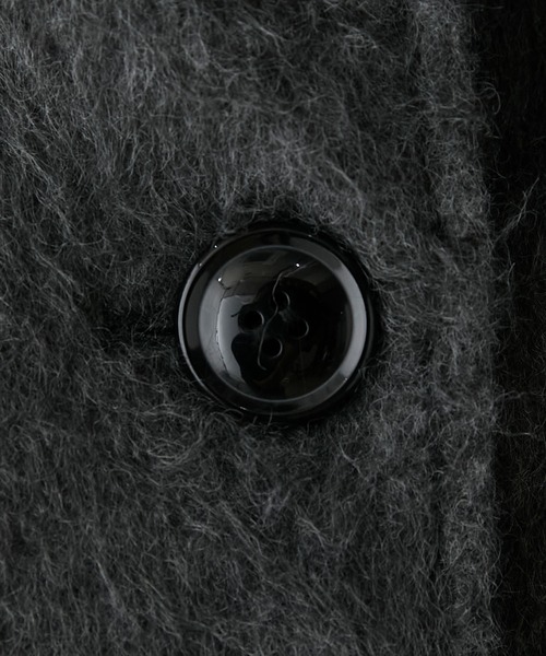 BONLECILL（ボンルシール）の「2wayシャギー×キルト切替スタンドネックコート（ステンカラーコート・レディース・アイボリー/カーキ/チャコールグレー/モカ/ブラック・FREE）」の18枚目の写真