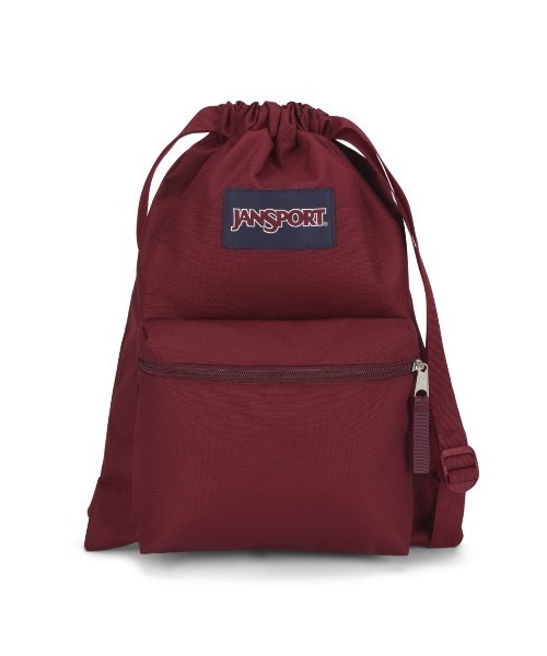 JANSPORT(ジャンスポーツ)の「JANSPORT DRAW SACK(ジャンスポーツ ドローサック)(バックパック/リュック・レディース・ブラック/ネイビー/レッド系・FREE)」の3枚目の写真