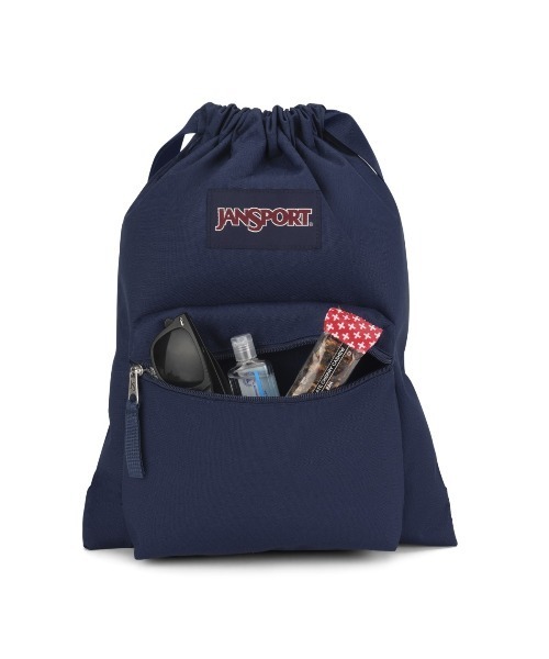 JANSPORT 青 リュック・バックパック JANSPORT DRAW SACK（ジャンスポーツ ドローサック）（バック