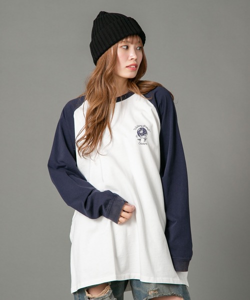 LB/S （エルビーエス）の「【SAVIER/サビアー】 ルーズフィットラグランロンT（Tシャツ/カットソー・メンズ・ブラック/ネイビー・MEDIUM/LARGE）」の11枚目の写真