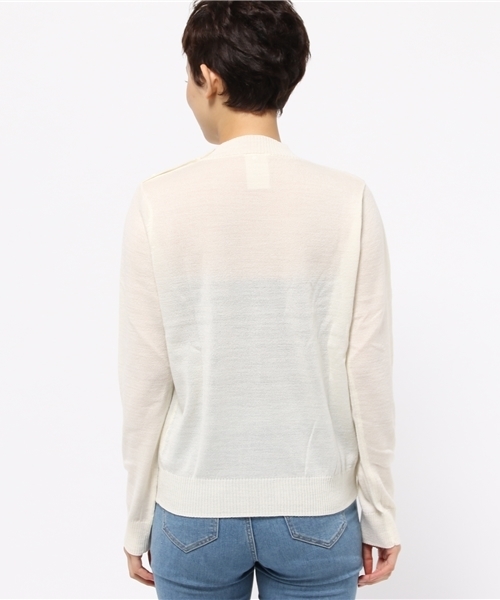 CIAOPANIC（チャオパニック）の「【Ciaopanic】　AC/WハイネックP/O（ニット/セーター・レディース・ホワイト/グレー/ネイビー/マスタード・FREE）」の7枚目の写真