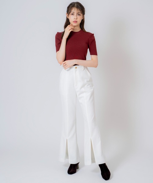 NOELA(ノエラ)の「セミフレア2WAYパンツ(その他パンツ・レディース・モカ/オフホワイト/チャコールグレー・S/M)」の9枚目の写真