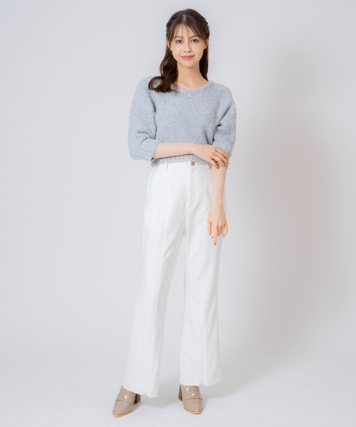 NOELA(ノエラ)の「セミフレア2WAYパンツ(その他パンツ・レディース・モカ/オフホワイト/チャコールグレー・S/M)」の10枚目の写真