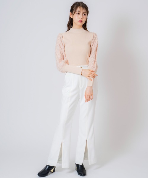 NOELA(ノエラ)の「セミフレア2WAYパンツ(その他パンツ・レディース・モカ/オフホワイト/チャコールグレー・S/M)」の11枚目の写真