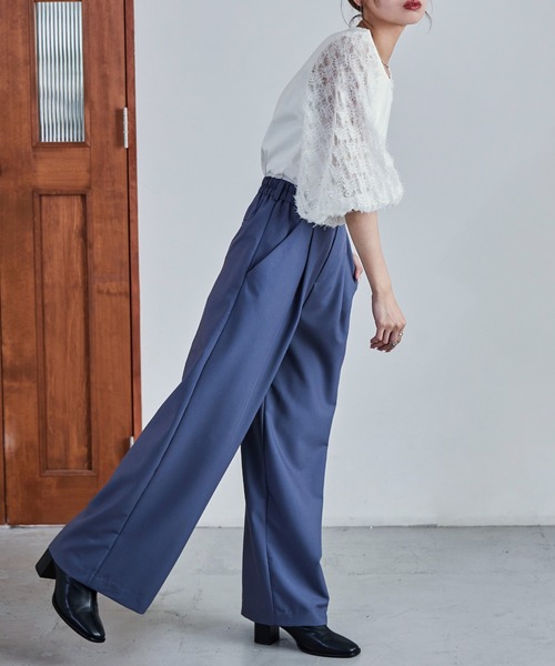 Fashion Letter(ファッションレター)の「フリンジチュールプルオーバー トップス フリンジ ショート丈 クロップド丈 チュール シースルー(Tシャツ/カットソー・レディース・ブラック/オフホワイト・M)」の20枚目の写真