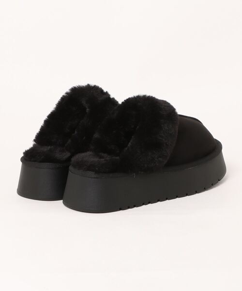 archives（アルシーヴ）の「ムートンバブーシュ（その他シューズ・レディース・ブラック/ベージュ・MEDIUM/LARGE）」の3枚目の写真