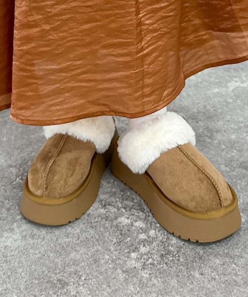 archives（アルシーヴ）の「ムートンバブーシュ（その他シューズ・レディース・ブラック/ベージュ・MEDIUM/LARGE）」の2枚目の写真