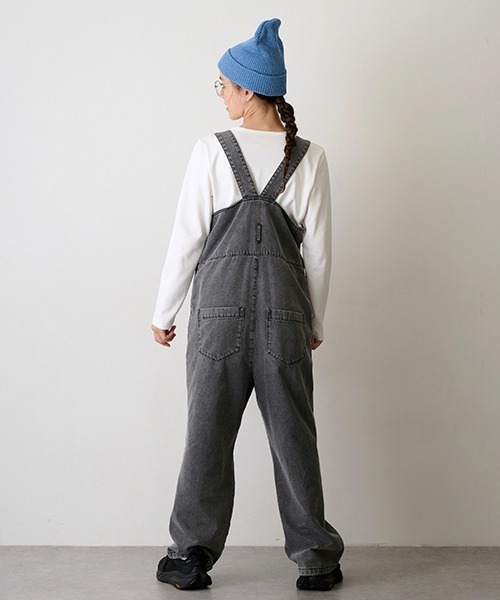 pom ponette junior（ポンポネットジュニア）の「【AMI】ハイウエストサロペット（サロペット/オーバーオール・キッズ・ブラック/ネイビー・L/M）」の6枚目の写真