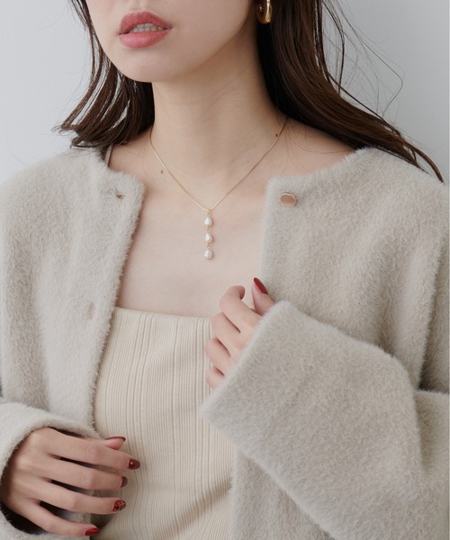 natural couture（ナチュラルクチュール）の「3連パールネックレス（ネックレス・レディース・その他2/その他1・FREE）」の13枚目の写真