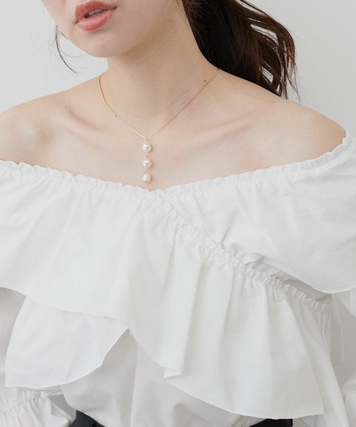 natural couture（ナチュラルクチュール）の「3連パールネックレス（ネックレス・レディース・その他2/その他1・FREE）」の17枚目の写真