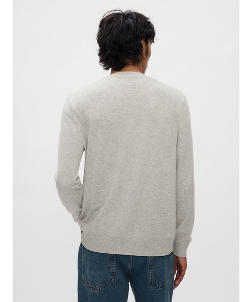 GAP(ギャップ)の「CashSoft カシミヤタッチ カーディガン(カーディガン/ボレロ・メンズ・ブラック/ライトグレー・XS/S/M/L/XL)」の3枚目の写真