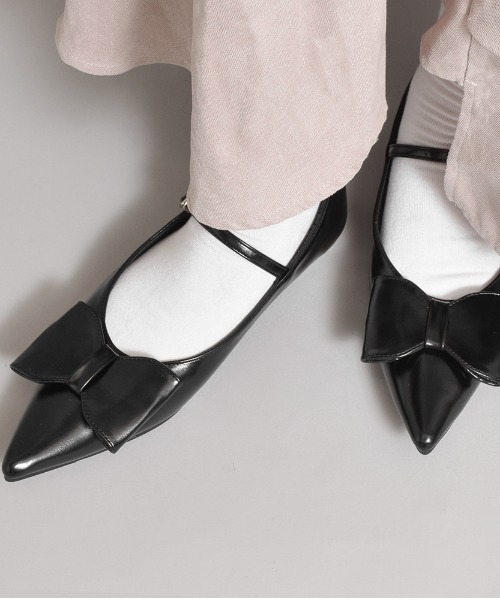 tukn.(トゥクン)の「リボンストラップパンプス バレエコア(パンプス・レディース・ブラック・M/L/S)」の18枚目の写真