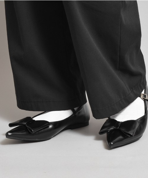 tukn.(トゥクン)の「リボンストラップパンプス バレエコア(パンプス・レディース・ブラック・M/L/S)」の14枚目の写真