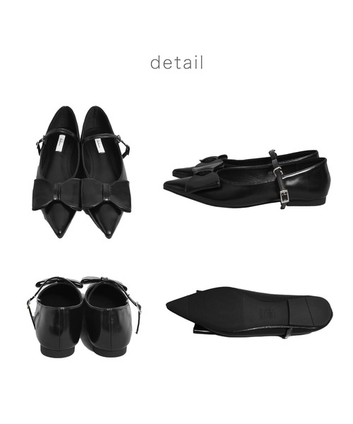 tukn.(トゥクン)の「リボンストラップパンプス バレエコア(パンプス・レディース・ブラック・M/L/S)」の5枚目の写真